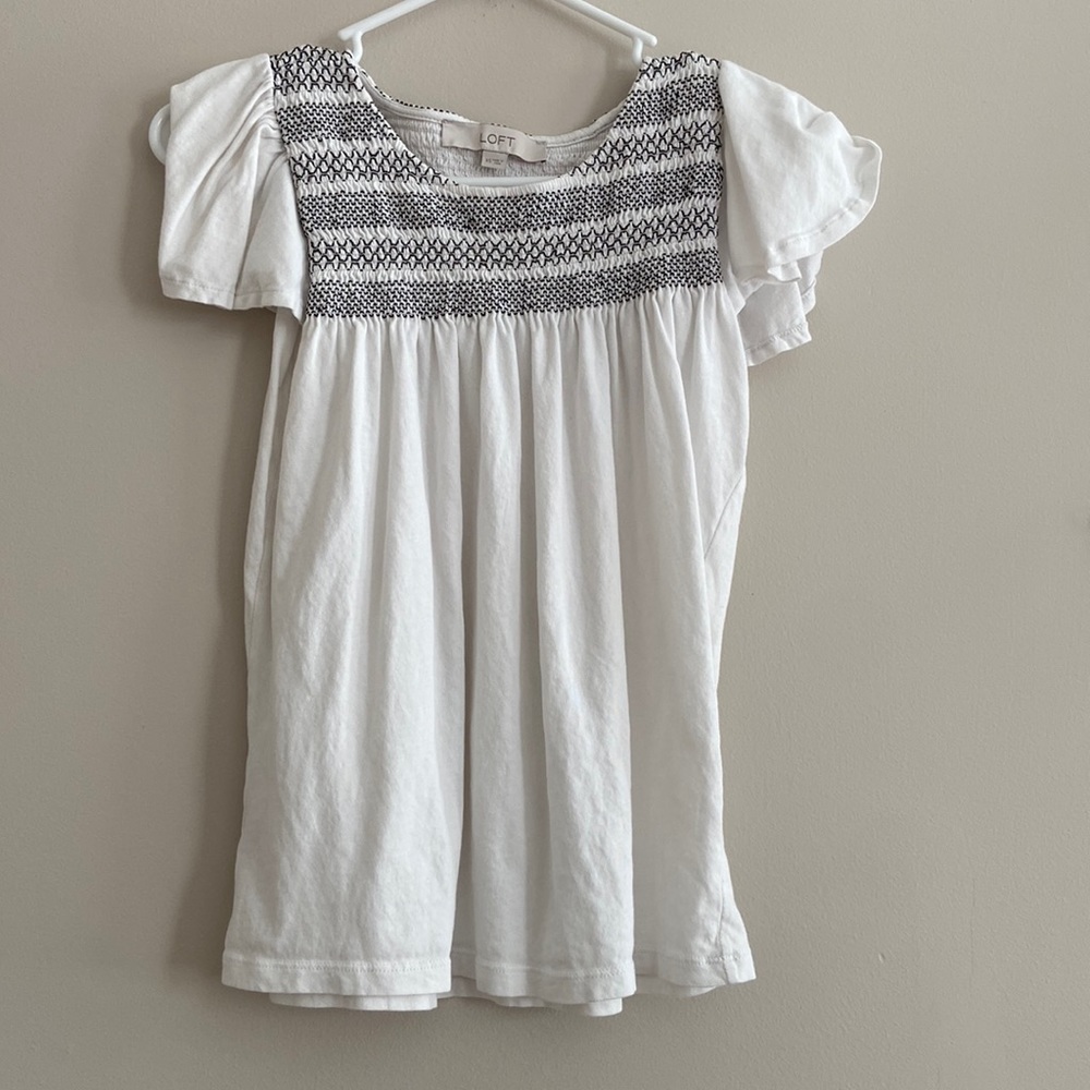 Loft, ruffled sleeve blouse